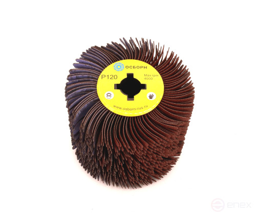 Валик Д110*100*19, абразивная ткань P120 по дереву для щеточных шлиф машин с валом Д19+4 (6-053)