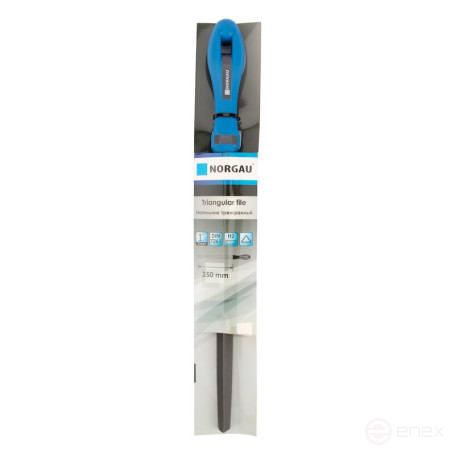 Triangular file NORGAU Industrial tapering, 250 mm, NF-T250