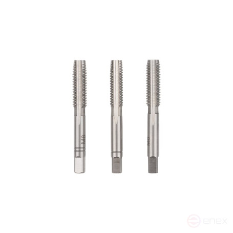 Комплект ручных метчиков NORGAU Industrial M8, HSS-E, 3 предмета