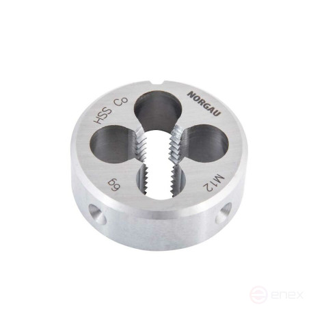 Плашка NORGAU Industrial по металлу M12, HSS-E