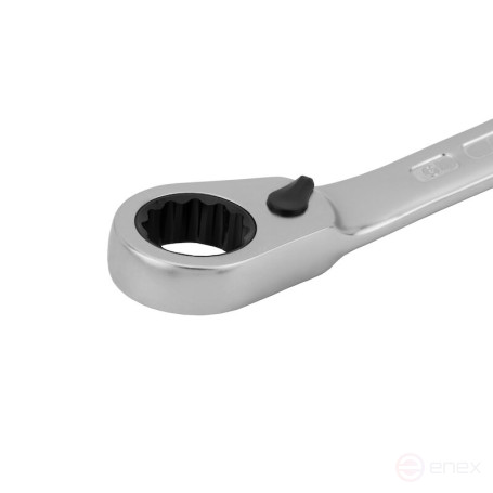 Ключ гаечный комбинированный с переключающейся трещоткой NORGAU Industrial 19 мм, N7UR-19