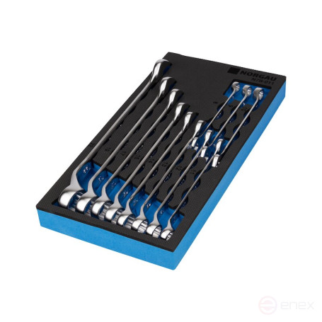 Набор гаечных комбинированных ключей NORGAU Industrial 11 предметов, N7B-011, форма В