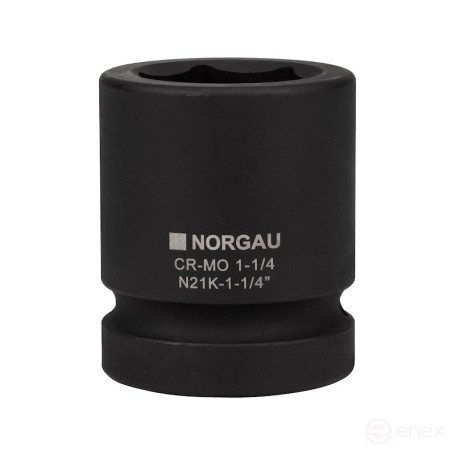 Головка торцевая ударная NORGAU Industrial шестигранная дюймовая 1", 1.1/4", N21K-1.1/4