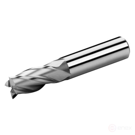 End mill NORGAU Industrial for metal 2x51 mm, Z4, HB, HSS-Co8