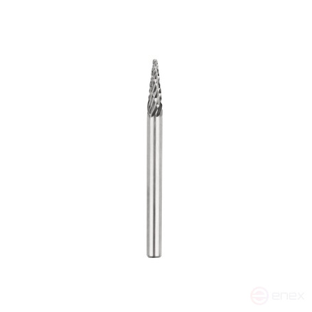 Борфреза твердосплавная NORGAU Industrial коническая 3 мм, 14°, форма M, DCM