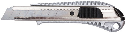 A construction metal knife of 18 mm.