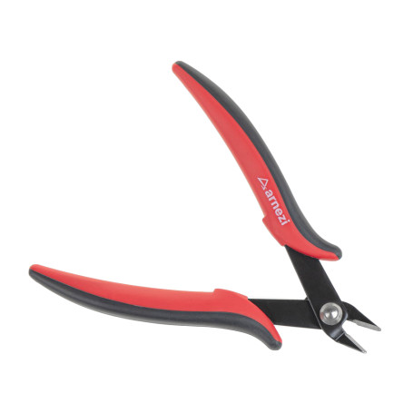 Mini side cutters 138 mm. with curved jaws for precise radio installation work ARNEZI R6040010