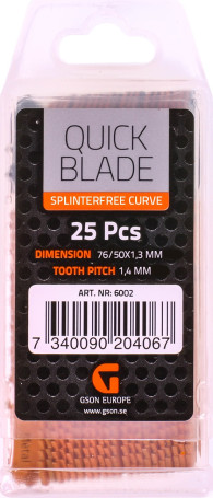 Splinterfree Curve Saw Blade 25pcs