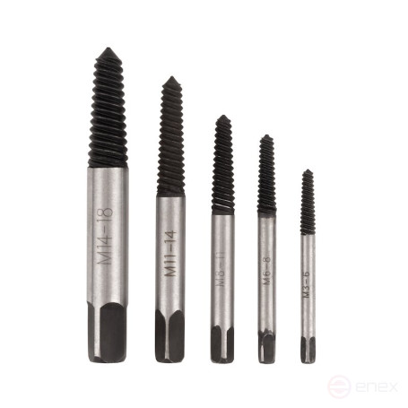 Set of extractors NORGAU Industrial M3-M18, 5 items