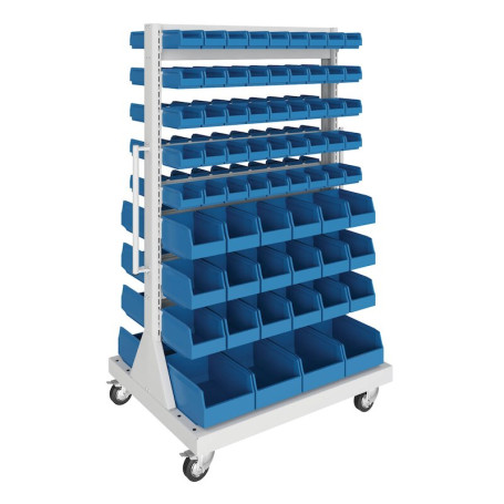 Mobile rack NORGAU Industrial 134 containers, NMS-134
