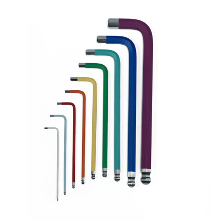 Набор шестигранников NORGAU Industrial удлиненных 1.5-10 мм, 9 предметов