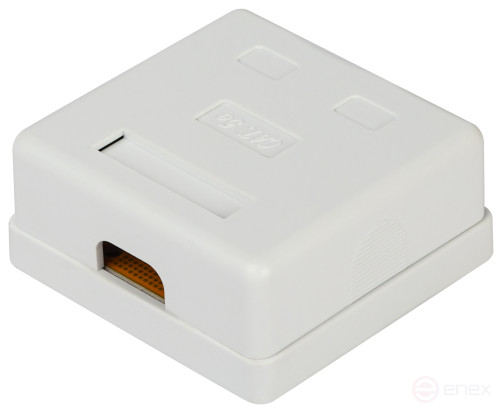 Розетка компьютерная RJ-45 ЭРА RJ02UN категория 5е неэкранированная 2-порта упаковка 30 шт