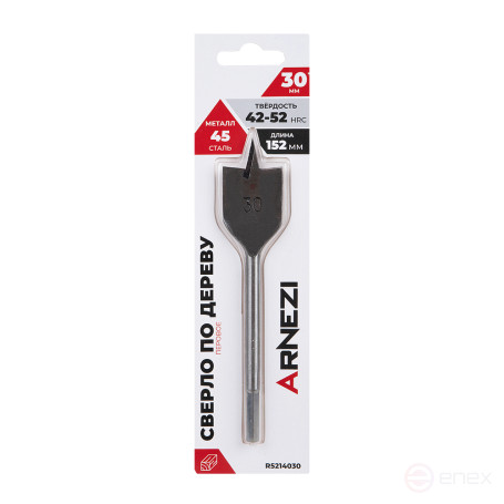 Сверло по дереву перовое, 30x152 мм ARNEZI R5214030