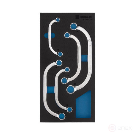 Набор накидных моторных ключей NORGAU Industrial в ложементе 5 предметов