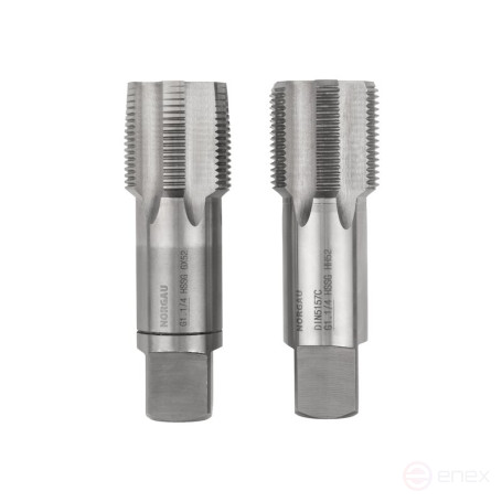 Set of hand taps NORGAU Industrial G1.1/4, HSS, 2 pieces