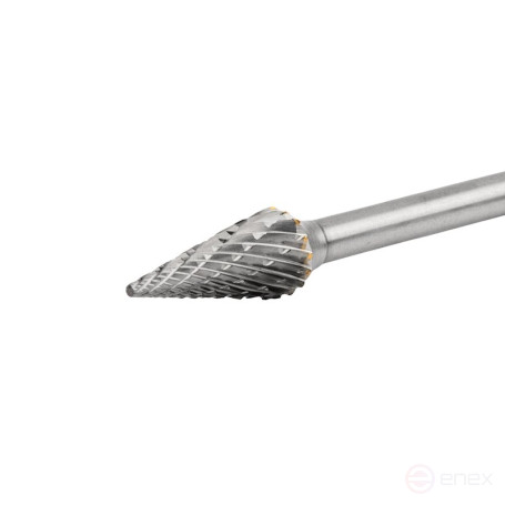 Борфреза твердосплавная NORGAU Industrial коническая 6.3 мм, 22°, форма M, DCM