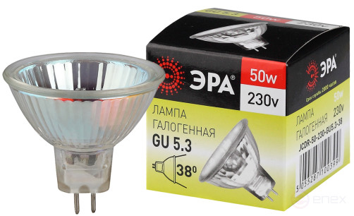 Halogen lamp ERA GU5.3-JCDR(MR16)-50W-230V-CL 50W soffit Warm white light GU5.3
