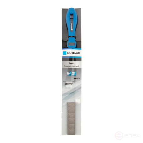 Рашпиль плоский NORGAU Industrial тупоносный, 250 мм, NF-FR-250