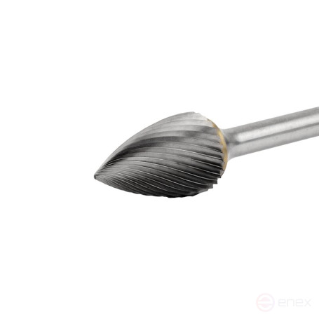 Борфреза твердосплавная NORGAU Industrial параболическая 16 мм, форма G, SCM