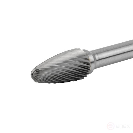 Борфреза твердосплавная NORGAU Industrial параболическая 10 мм, R2.5, форма F, SCM