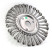 Brush for ear disc harness D175*13*22.2, pile stainless steel 0.50 (13-034)