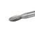 Борфреза твердосплавная NORGAU industrial пламевидная 6x50 мм, форма H, SCM