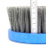 Cup brush D130*70*M14, pile polymer abrasive P46 on wood for UPM USM (Bulgarian) (1-016)