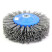 Disc brush D140*55*M14, pile polymer abrasive P46 on wood for UPM USM (Bulgarian) (1-052)