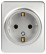 Розетка ЭРА Эксперт 11-2203-03 2P+E Schuko IP20 16A-250В ОУ алюминий