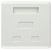 Розетка компьютерная RJ-45 ЭРА RJ02UN категория 5е неэкранированная 2-порта упаковка 30 шт