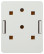 Розетка компьютерная RJ-45 ЭРА RJ01UN категория 5е неэкранированная 1-порт упаковка 40 штук