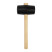 Rubber mallet NORGAU Industrial with wooden handle 910 g, 80 mm, N226-80