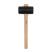 Rubber mallet NORGAU Industrial with wooden handle 454 g, 62 mm, N226-62