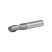 End mill NORGAU Industrial spherical 12 mm, Z2, VHM/AlCrSiN