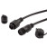 ERA extension cable ERAPS-U10 for IP65 garland, 10 meters rubber black