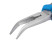 Длинногубцы NORGAU Industrial изогнутые на 45°, 200 мм, N133A-200