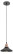 ERA PL4 BK/RC Pendant Lamp for E27 lampshade height 80mm Suspension 800mm Black/copper