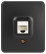 Розетка ЭРА Эксперт 11-3203-05 информационная RJ45 IP20 ОУ антрацит
