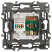 Розетка ЭРА Серия 12 12-3110-16 комбинированная RJ45+TV, титан