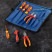 Set of dielectric tools for electrician NORGAU Industrial in a roll-up bag N1009-206VDE, 9 items