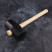 Rubber mallet NORGAU Industrial with wooden handle 910 g, 80 mm, N226-80
