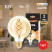 LED lamp ERA F-LED G95-7W-824-E27 spiral 7W filament ball golden warm white light E27