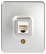 Розетка ЭРА Эксперт 11-3203-03 информационная RJ45 IP20 ОУ алюминий