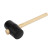 Rubber mallet NORGAU Industrial with wooden handle 910 g, 80 mm, N226-80