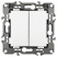 ERA Series 12 12-1112-01M Double Crossover Switch, 10AH-250V, Matt white