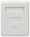 Розетка компьютерная RJ-45 ЭРА RJ01UN-1 категория 5е неэкранированная 1-порт