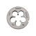 Плашка NORGAU Industrial по металлу MF12x1.0 мм, HSS