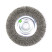 Ear brush disc D125*20*22.2, pile corrugation stainless steel 0.30 (13-095)