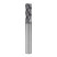 Radius milling cutter NORGAU Industrial high-performance 8 mm, R1 mm, Z4, VHM/AlCrSiN