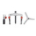 Set of universal NORGAU Industrial pullers with two and three grippers, NUP34-SET2